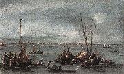 Francesco Guardi The Lagoon Looking Towards Murano from the Fondamenta Nuova oil painting artist